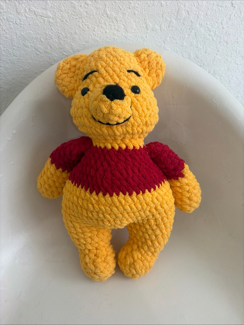 Winnie the Pooh, Amigurumi Doll, Handmade gift decoration Vintage